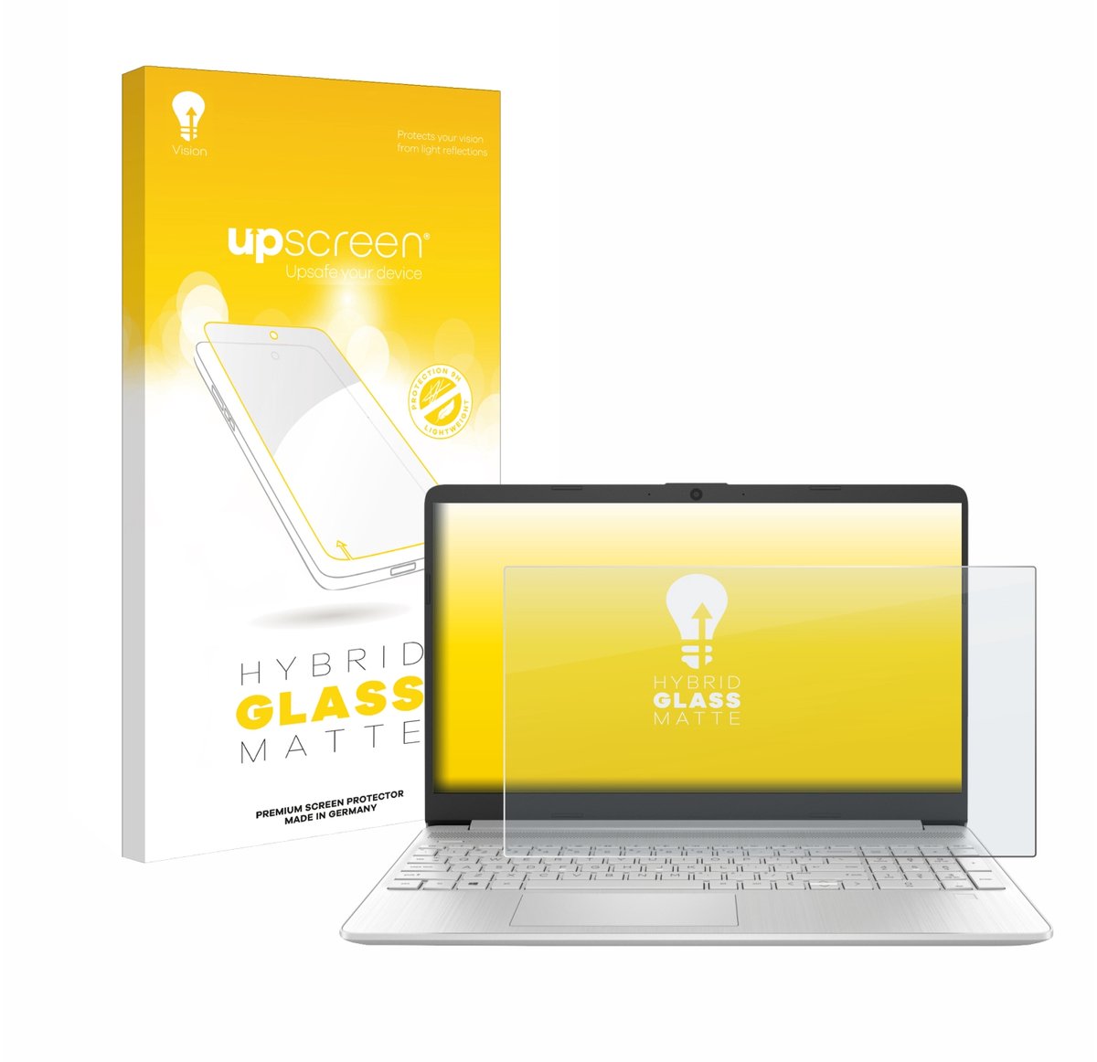 upscreen - Screenprotector voor HP 15s-fq2000 - Folie Beschermfolie Beschermglas matte