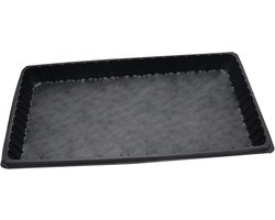 Zaadbakken Set - Kweekbakken Planten - Zaailingen Kiemen - Zonder Drainage Gaten - 50.8 x 25.4 cm - Zwart