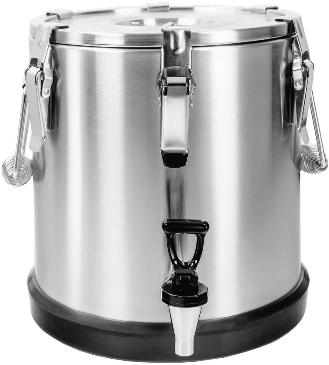 Mega-M UC 15L - Cateringthermos met kraan - Roestvrij staal - Lekvrij - Thermisch geïsoleerd
