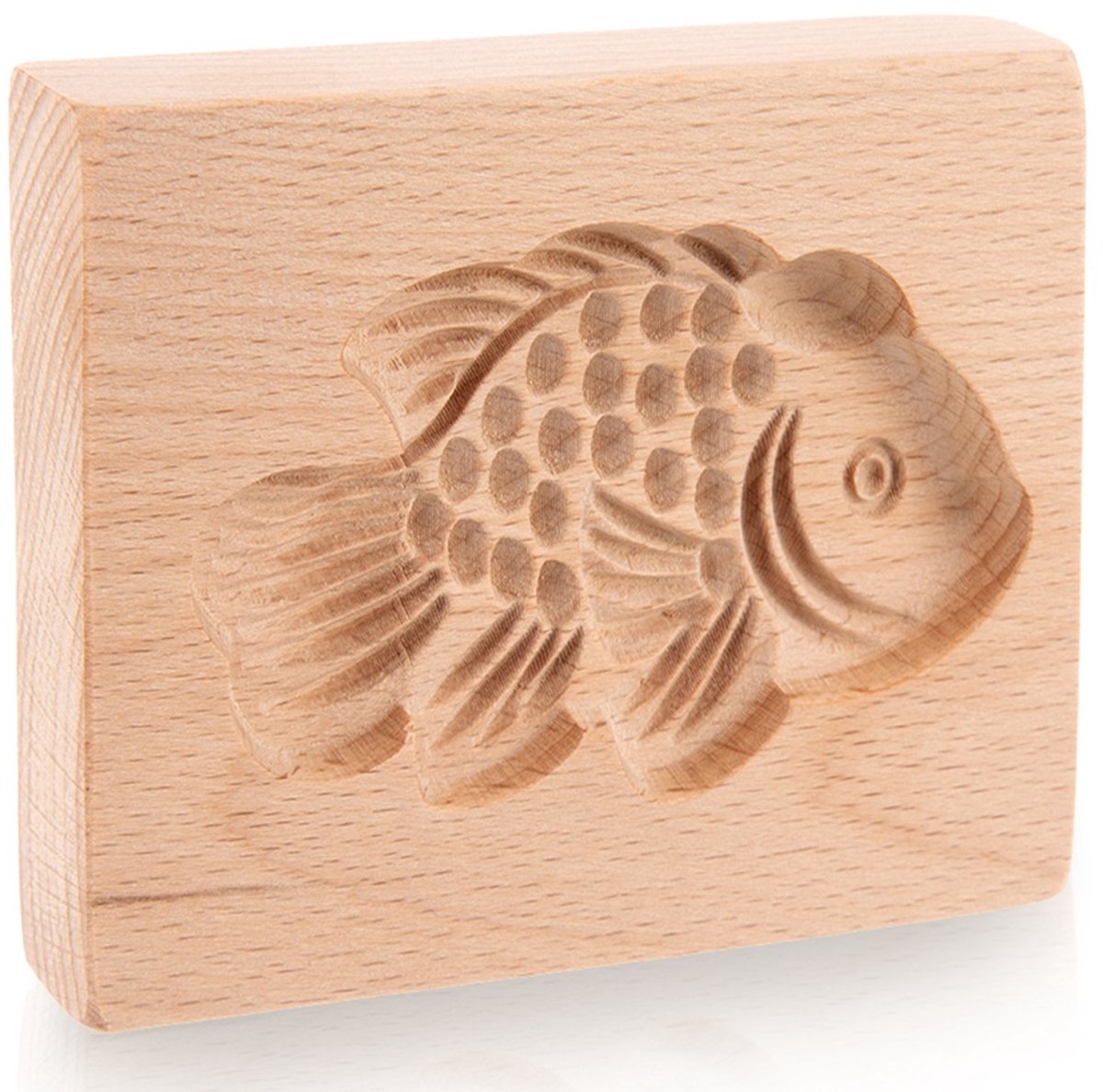 Koekjesvorm Houten Vis 10x8 cm - Vorm - Bakvorm - Uitsteekvorm voor Koekjes Bakken