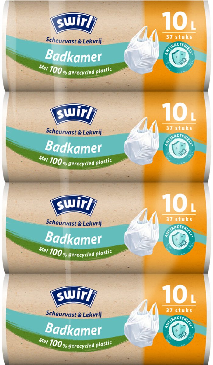 Swirl Antibac Handvat badkamer 10 Liter - 37 stuks