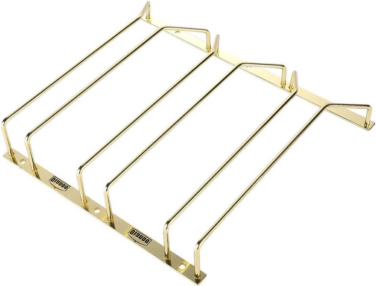 Aurixi® Ophangrek Wijnglazen - Wijnglazenhouder – Metalen Wijnglazenrek - Goud - 28cm x 33cm x 5cm