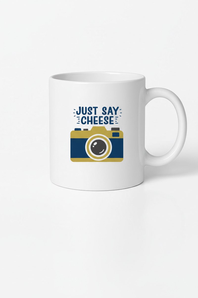 Fotografie Mok - Just Say Cheese! - Unieke Cadeau Idee
