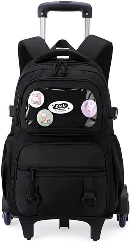 CONPHERON Kinderen Trolley Rugzak Met Wielen - Schooltas Jongens Meisjes 31x21x48 Cm Nylon