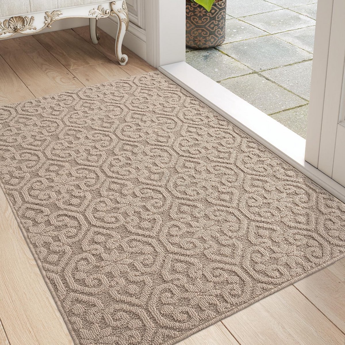 Grote Vuilvangmat 80x120 cm - Antislip & Absorberende Binnendeurmat met Laag Profiel