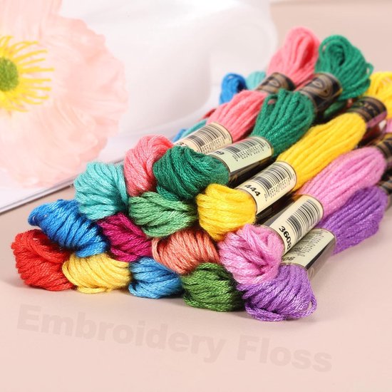 14 Skeins Embroidery Floss - Polyester Embroidery Thread - Bracelets ...