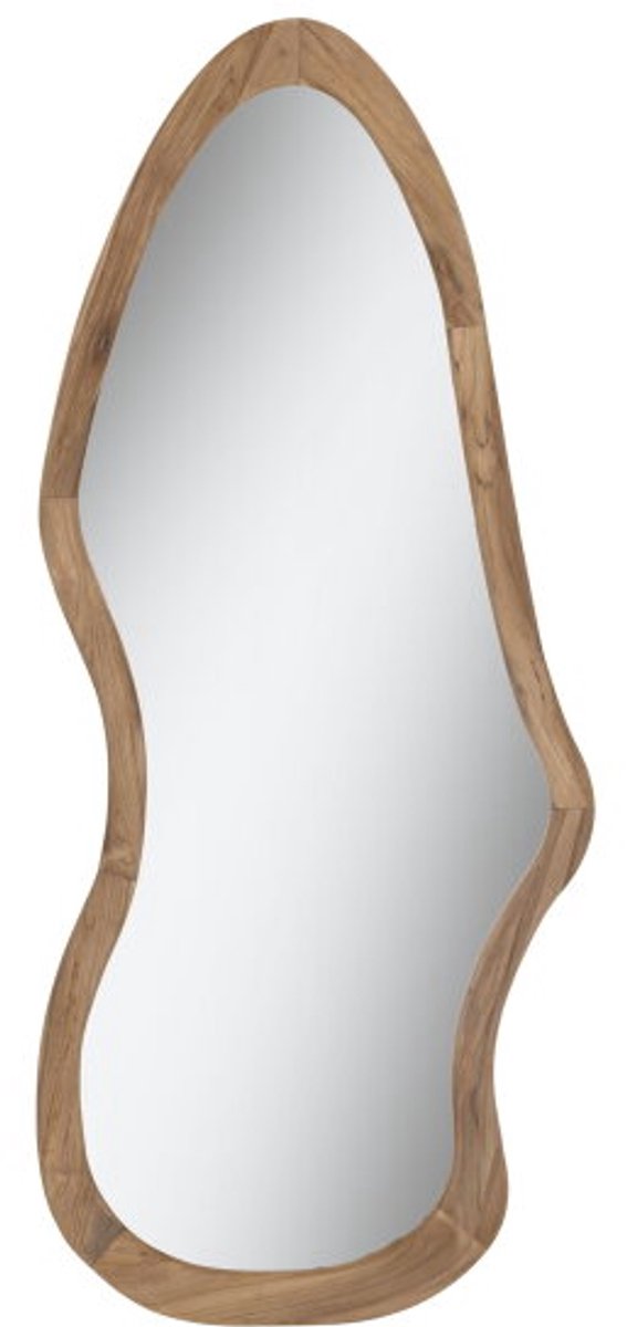 MUST Living Spiegel Mateo organisch teakhout - Naturel - 85x200 cm