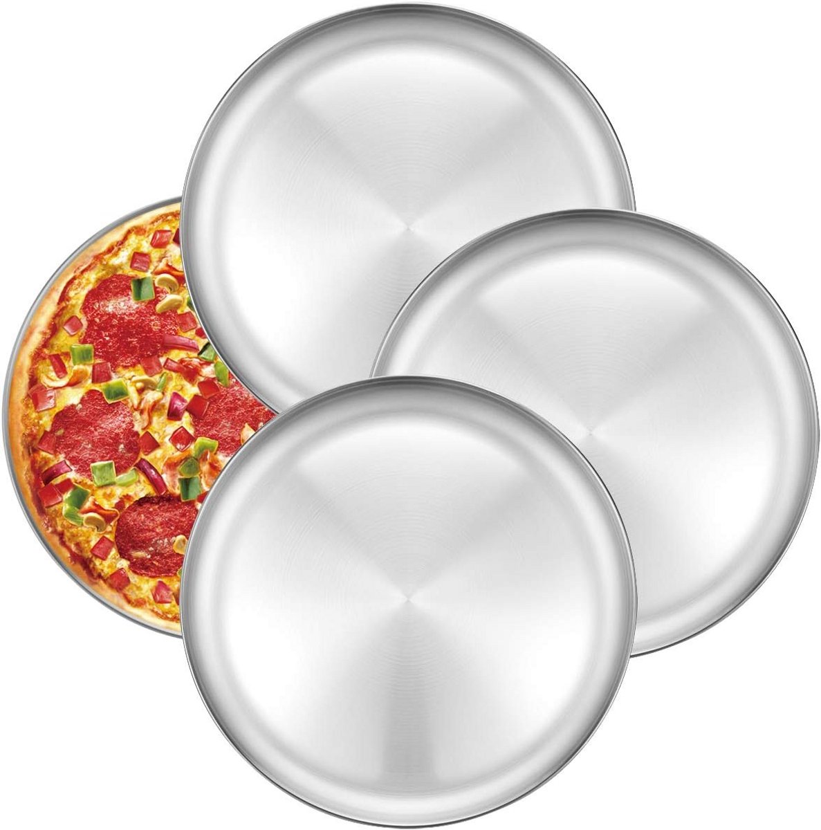 Ronde Pizza Bakplaat RVS - 30 cm Bakvorm voor Oven - Knapperige Korst