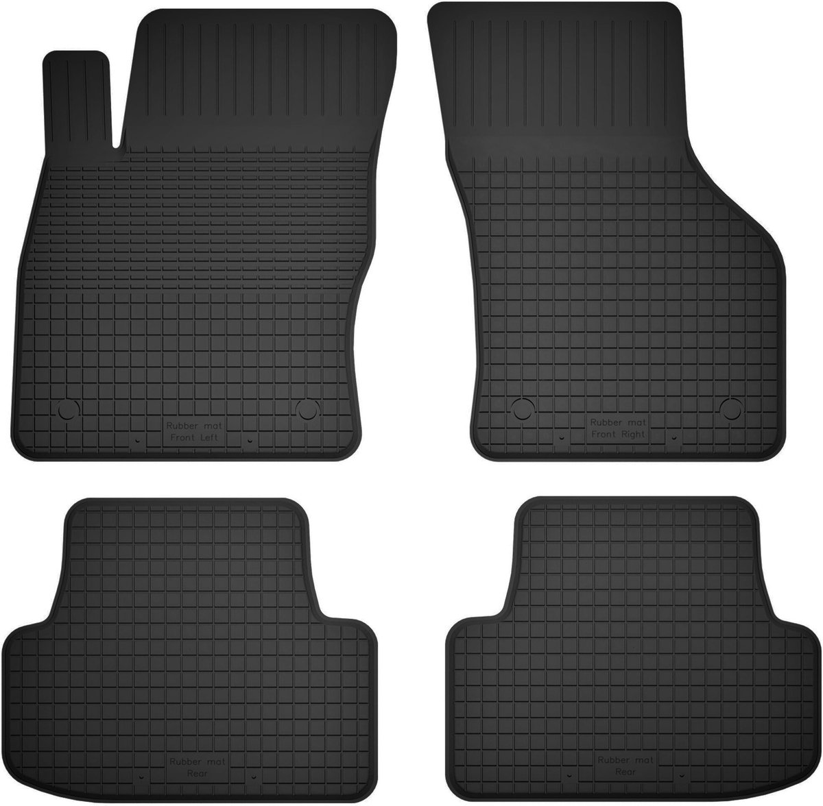 Wielganizator BasicProtect - Universele Rubbermat Set - Volkswagen Golf VIII - Antislip - Weerbestendig