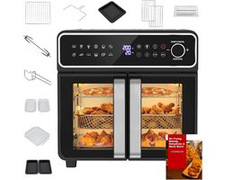 Grote Heteluchtfriteuse 23L met Mini-Oven Functie, 2600W en Touchscreen