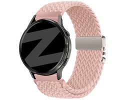 Bandz Gevlochten nylon 'Parachute' bandje geschikt voor Garmin Vivoactive 4s / Vivomove 3s / Venu 4 - 41mm / Venu 3s / Venu 2s / Forerunner 265s / Forerunner 255s - Roze