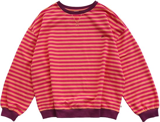 Your Wishes - Stripe French Knit Sweater Mom - Beetroot Purple - Taille M