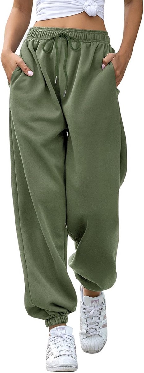 Dames Joggingbroek Met Zakken Elastische Taille Casual Sportbroek