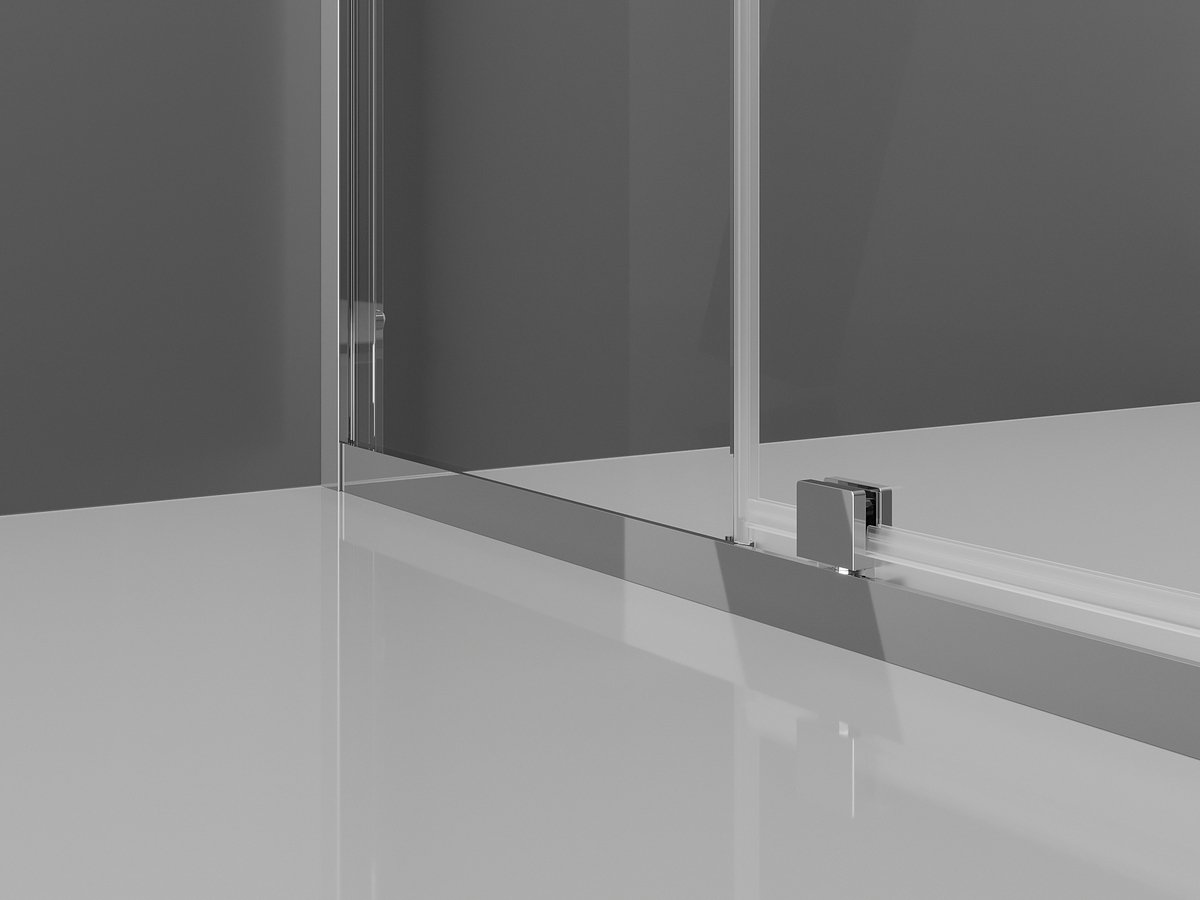 Mexen Exo draaideur douchecabine 90 x 70 , transparant, chroom - 819-090-070-01-00