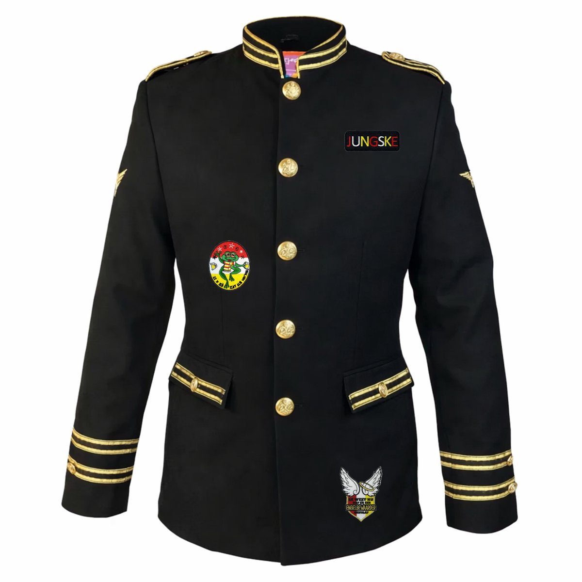 Fjesta© Oeteldonk jasje met emblemen - Uniform jas - Heren - Maat XXL - Carnavalskleding Heren - Carnaval