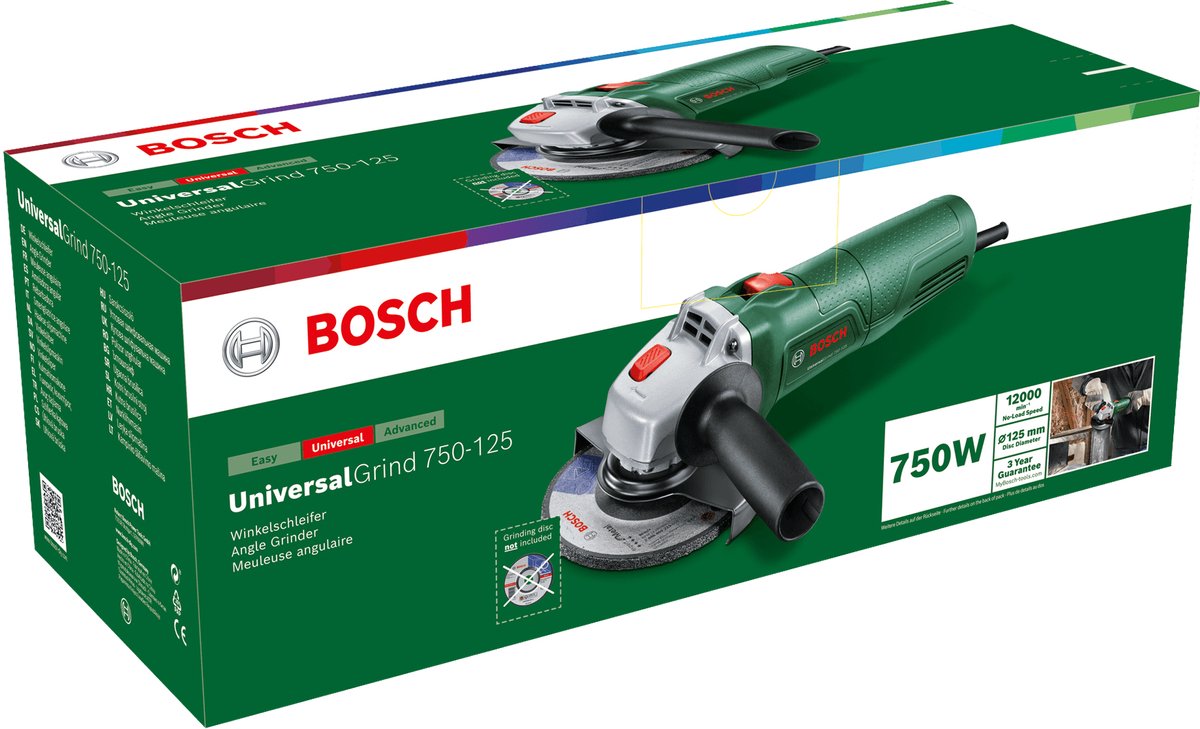 Bosch UniversalGrind 750-125 - 750W compacte haakseslijper thumbnail 5