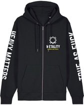 Metality Kapuzenjacke unisex Heren Vest met capuchon - zwart - XL