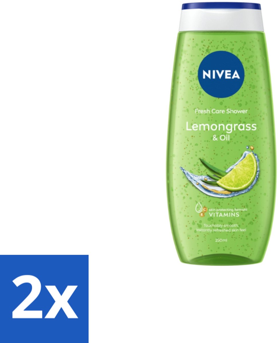 Nivea – Douchegel – Lemon & Oil – 250 ml - Voordeelverpakking - 2 stuks