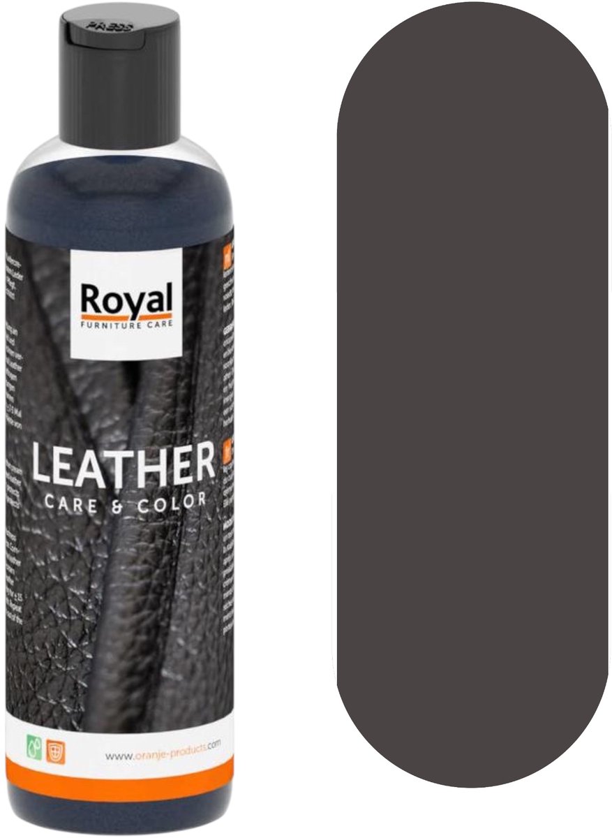 Royal Leather Care & Color - Grafiet grijs