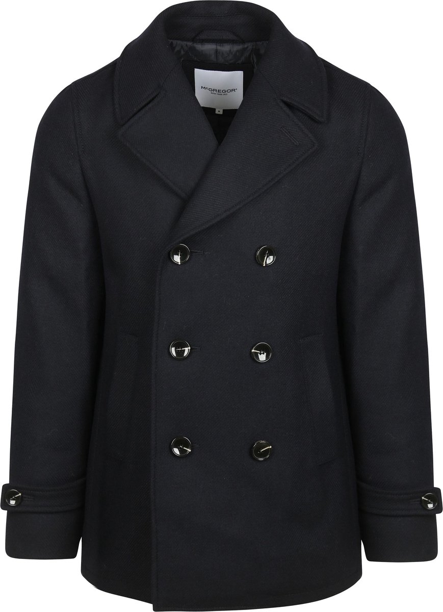 McGregor Core Peacoat Wool Blend Navy - Maat XXL - Heren - Tussenjas