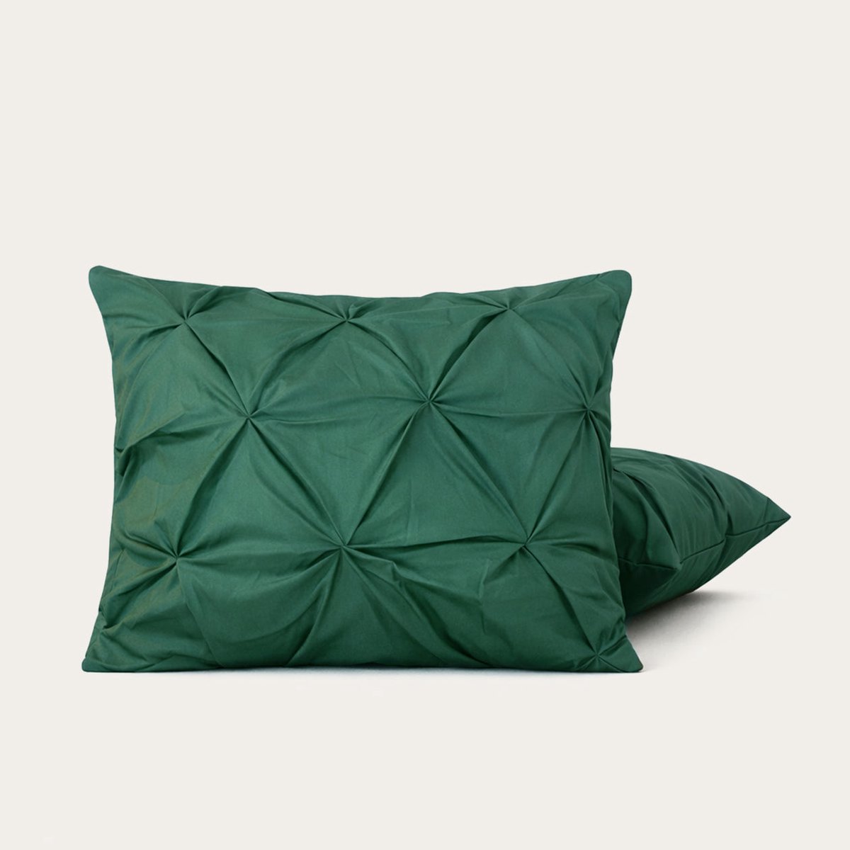 HappyBed Dark Green kussensloop set 2 stuks - 60x70 cm - 100% Microvezel - Ultieme slaapcomfort