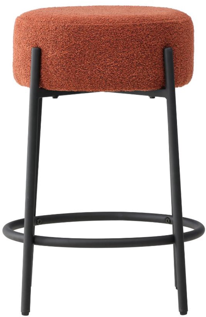 Tucson barstoel bouclé rood.