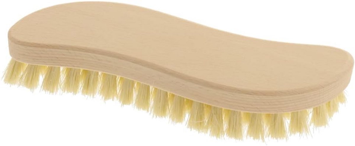 Stevige Houten Schrobber met Natuurlijke Borstelharen - 21cm - Hitte- en Chemisch Bestendig