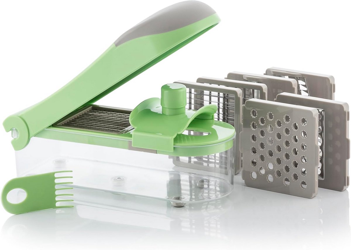 Multifunctionele Groentesnijder Mandoline Rasp 7-in-1 met Opvangbak en Accessoires