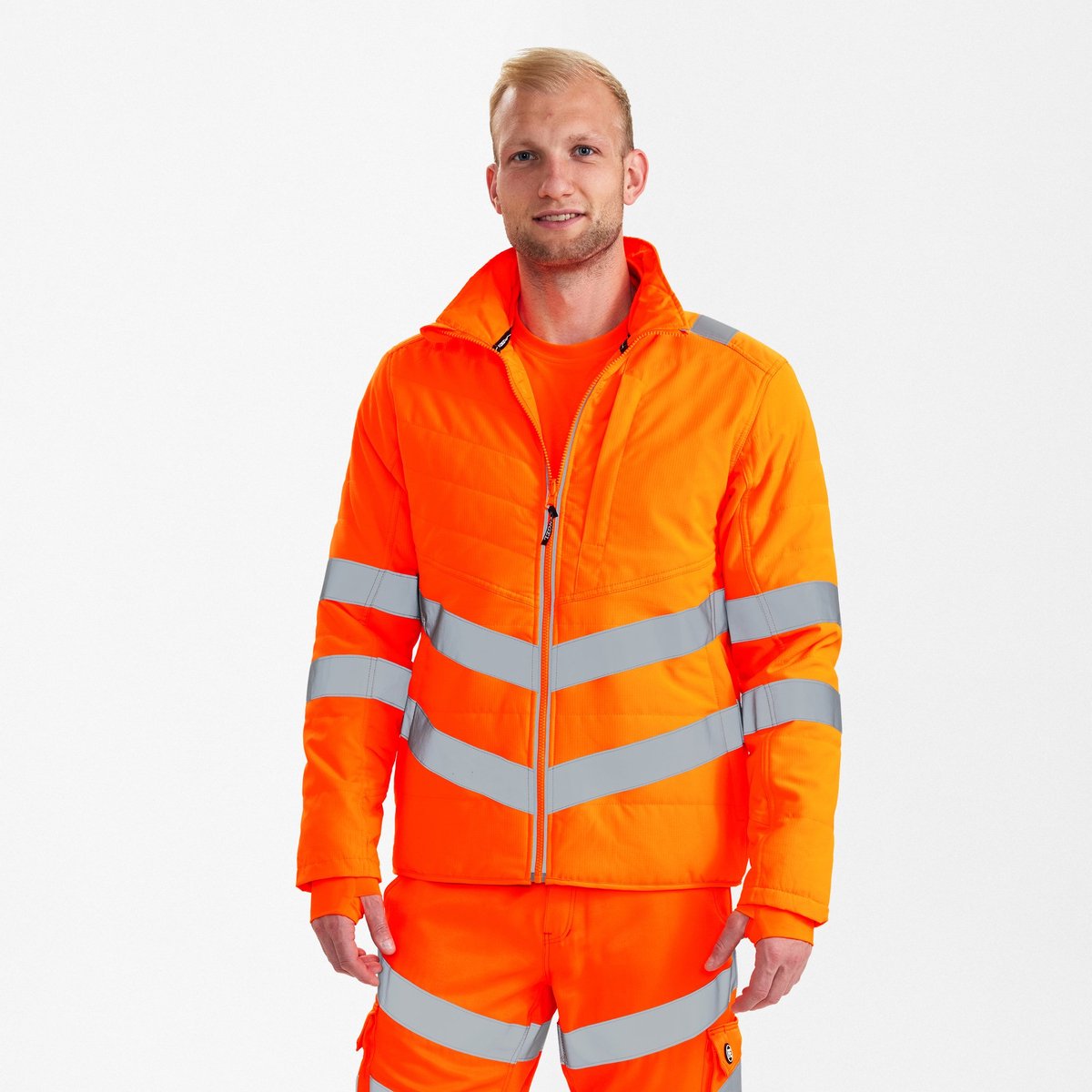 Engel Safety gewatteerde jack 1159-158 - Hi-vis Orange - 3XL