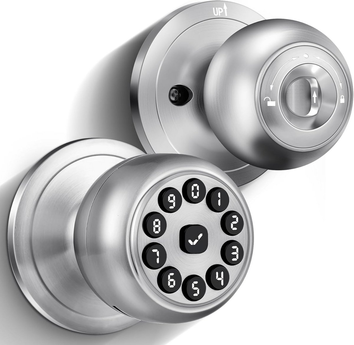 Slim Deurslot met Vingerafdruk, Code en App | Keyless Toegangssysteem voor Binnen- en Buitendeuren