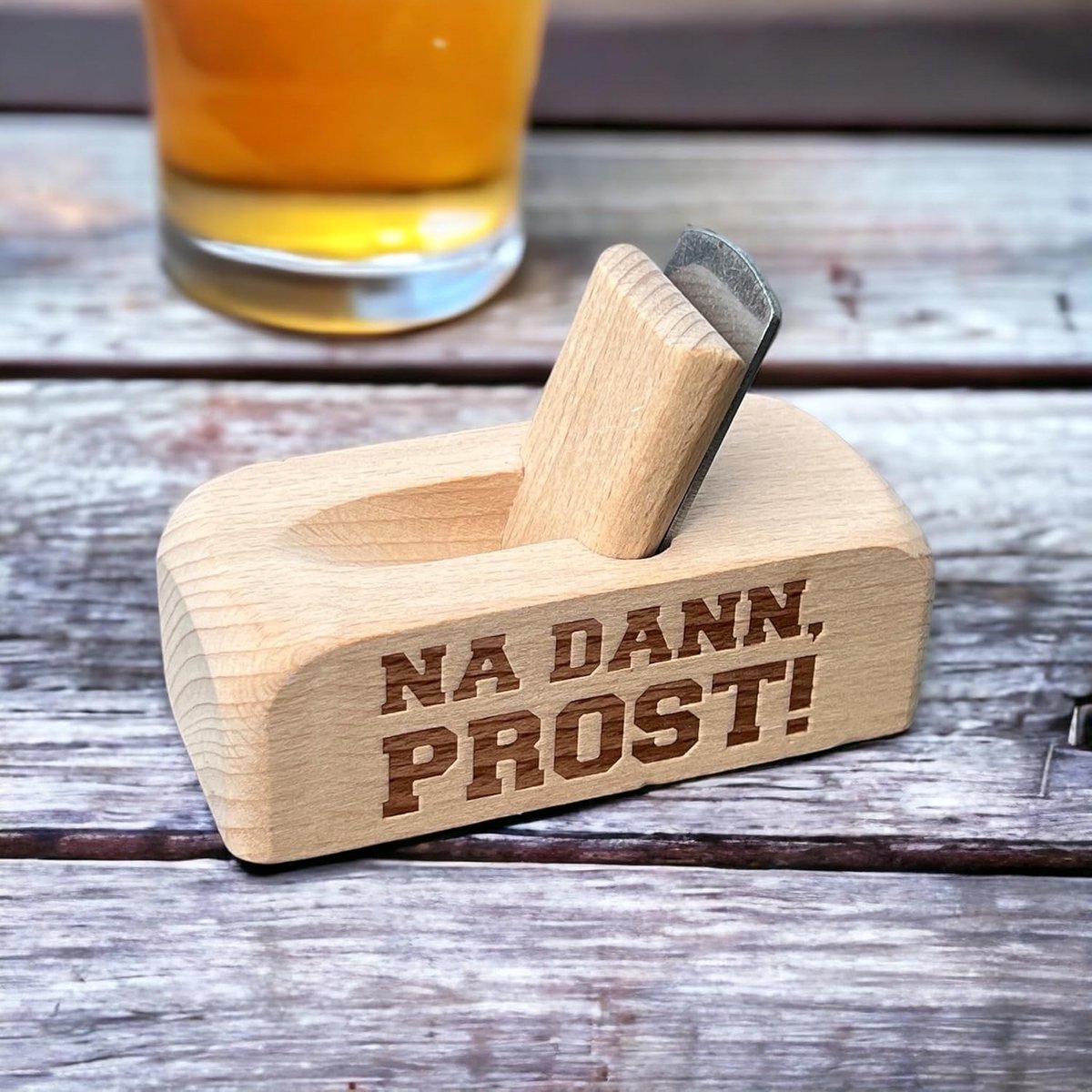 Houten Flesopener in Schaafvorm voor Bierflessen
