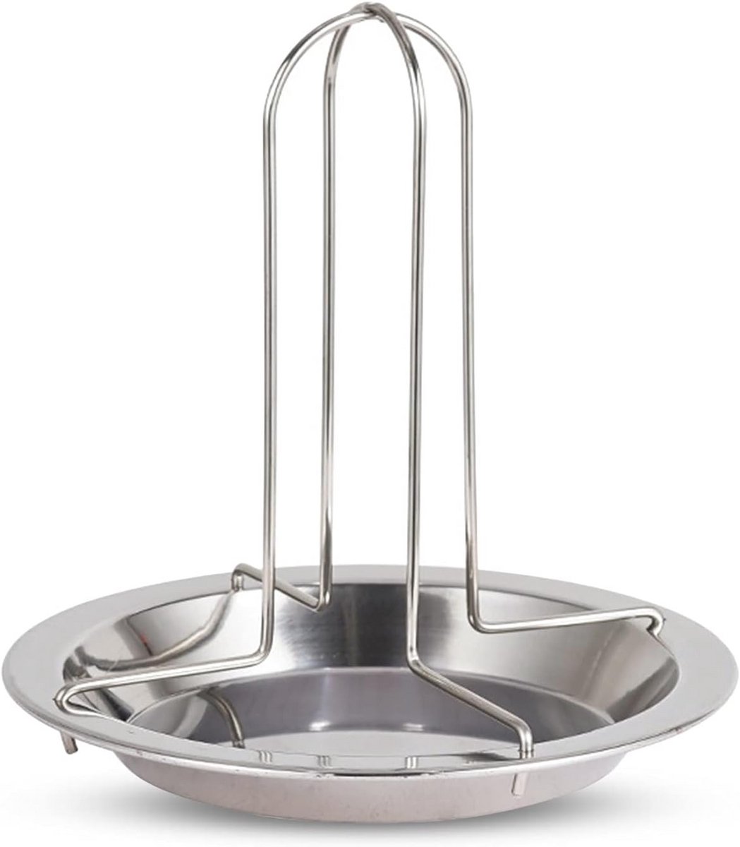 RVS Kip Rooster Rek voor Oven en Barbecue - Inklapbaar en Non-Stick