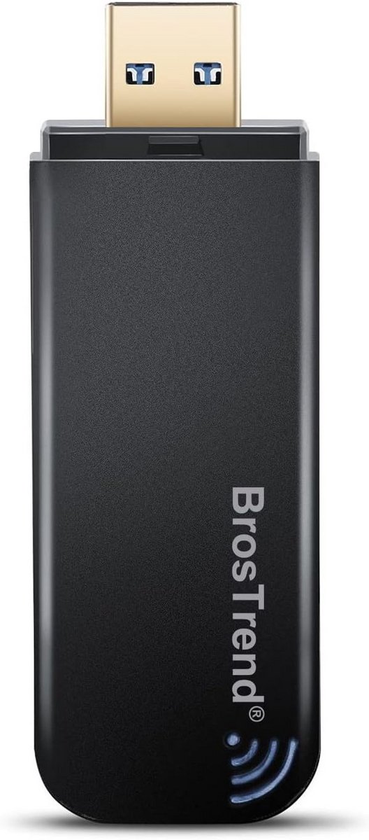 USB WiFi Adapter 1200Mbps AC1200 Dual-Band 5GHz/2.4GHz voor Laptop en Desktop PC met USB 3.0