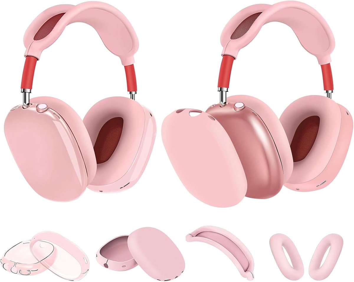 Beschermset voor Hoofdtelefoon - 4-in-1 Hoofdband-, Oorschelp- en Case Covers met Glitter