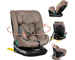 Lionelo Bastiaan One i‑Size Autostoel – 4-in-1 ISOFIX & Top Tether – Achterwaarts & Voorwaarts – 360° Draaibare EasyTurn Basis – Verstelbare Hoofdsteun & Memory Foam – 40–150 cm – Lange Gebruik & Hoog Veiligheidsniveau