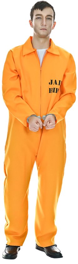 Costume d'escroc - Salopette Oranje - Costume de prison - Déguisements - Costume de carnaval - Homme - Taille M