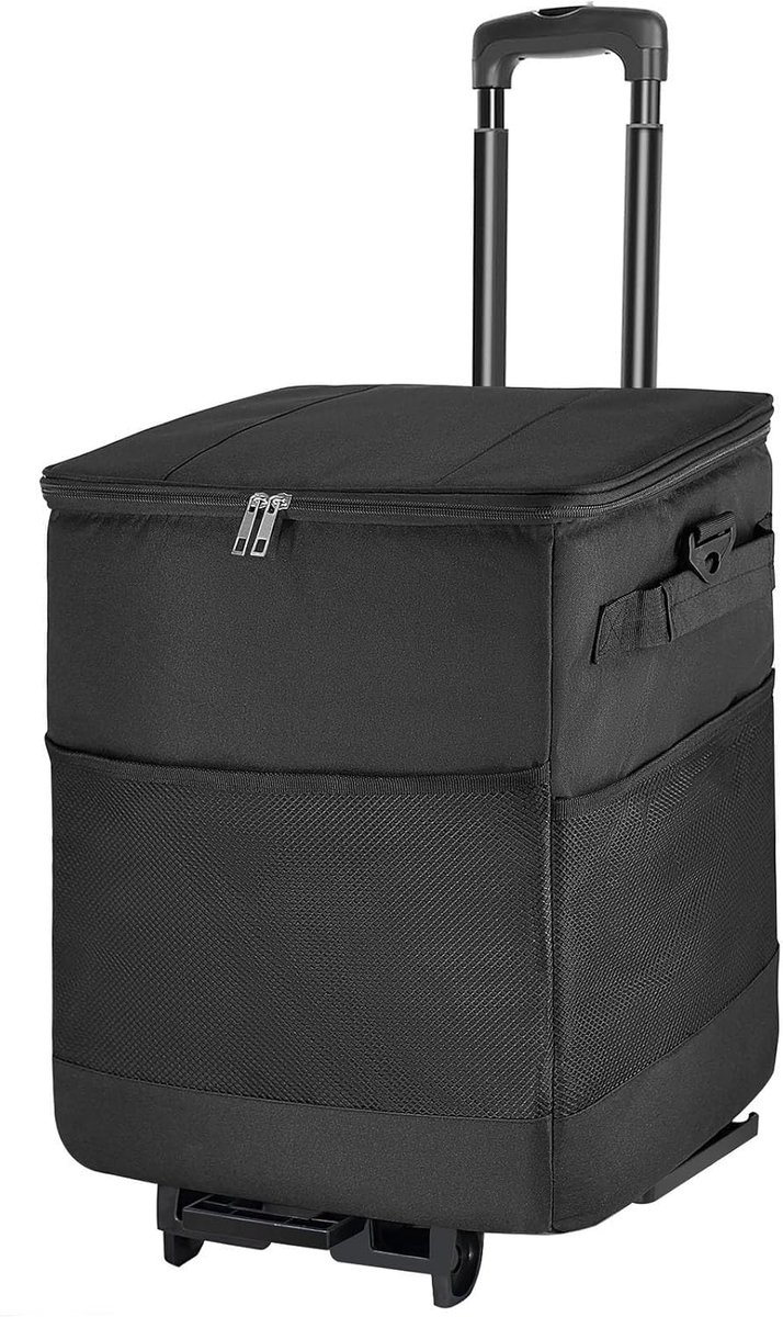 Koelbox Opvouwbaar - Geïsoleerde Tas - Buiten Activiteiten - Grote Capaciteit 40L - 35x40x28 cm - Zwart