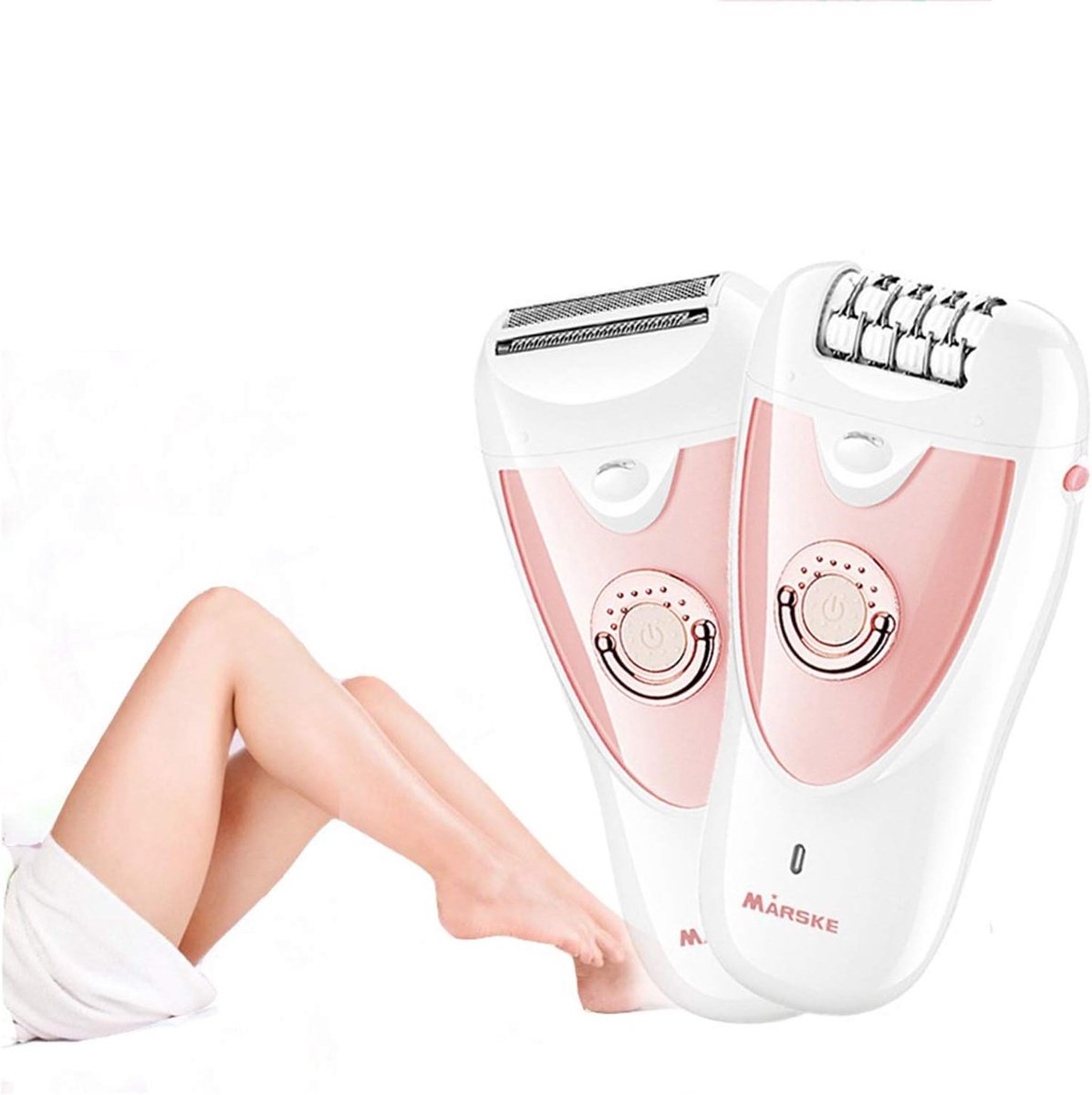 Dames Epilator - Ontharingsapparaat Trimmer - Gladde Huid - 2-in-1 Designkoppen - Oplaadbaar Draadloos