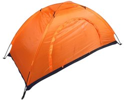Eenpersoonstent - Koepeltent Backpacking - Kamperen Wandelen - Waterdicht 4 Seizoenen - 200x100x100 cm - Oranje