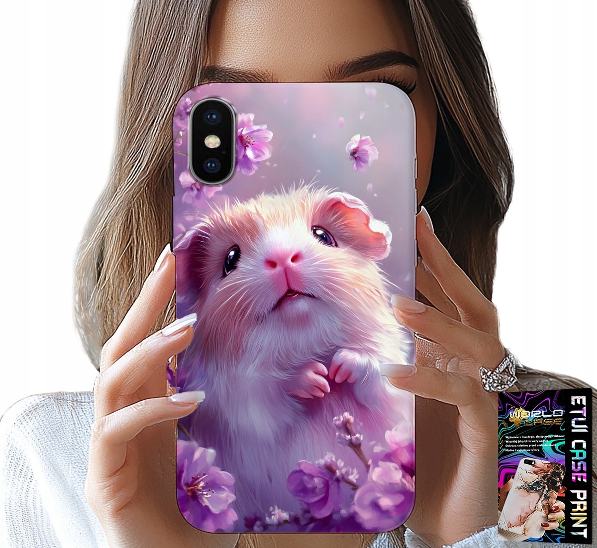 iPhone X / XS hoesje - schattige hamster- en knaagdierpatronen voor kinderen