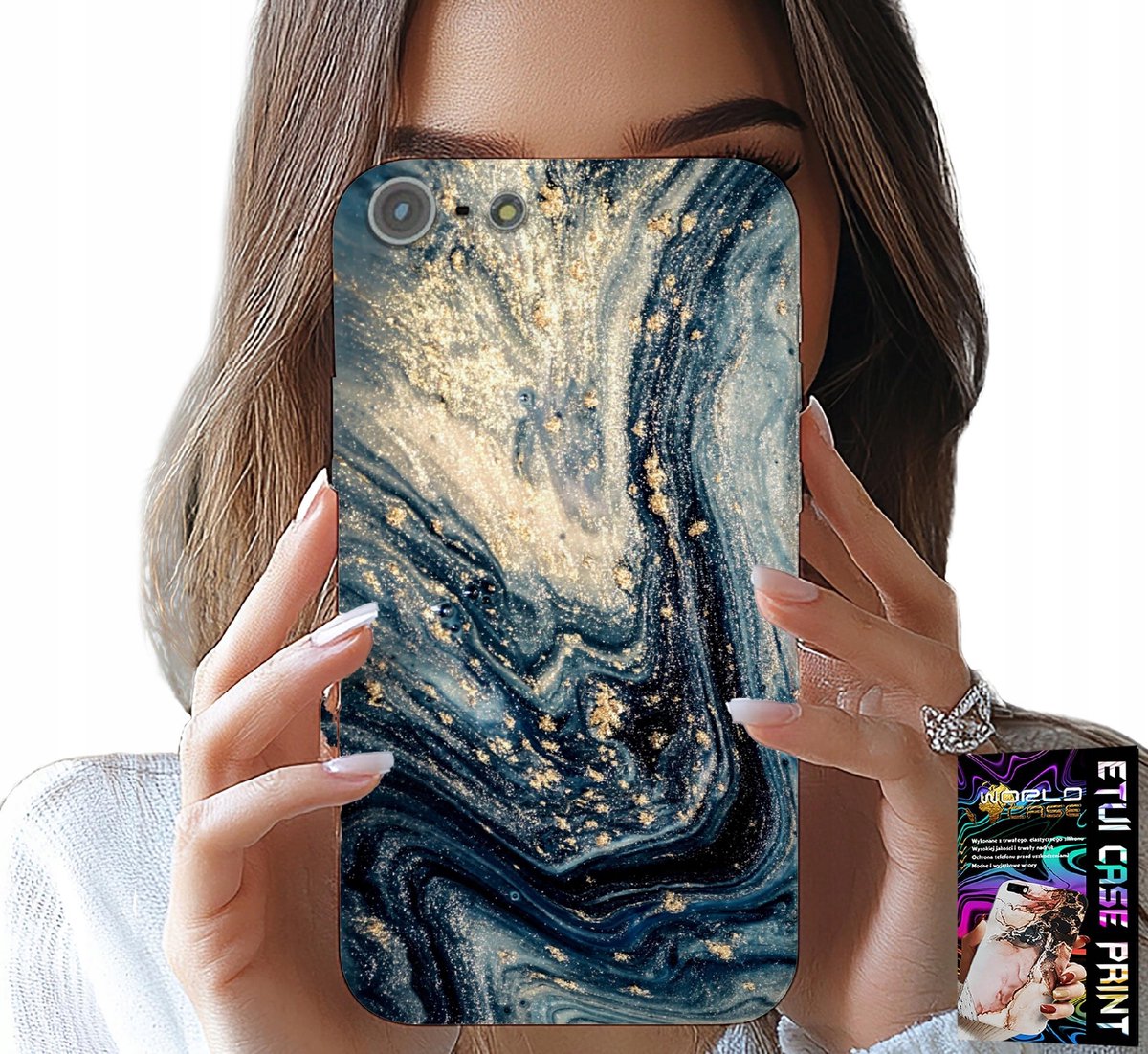 HOESJE VOOR IPHONE 5 / 5S / 5C - ELEGANT STEENPATROON