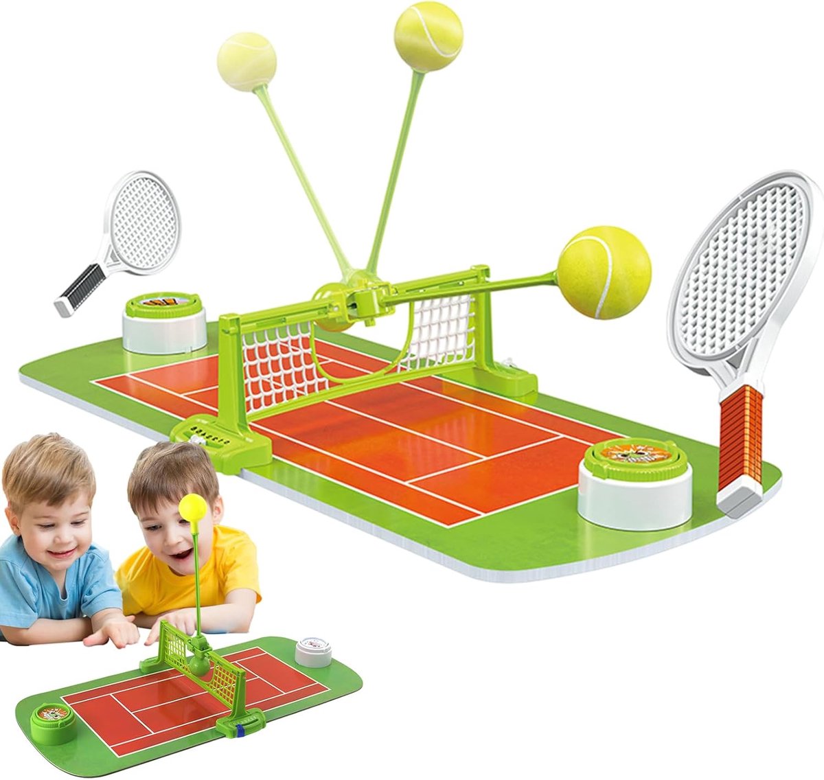 Tafeltennis Spel - Indoor Tennis Set - Kinderen Spelen - Draagbaar Dubbel Spel - 58x29cm