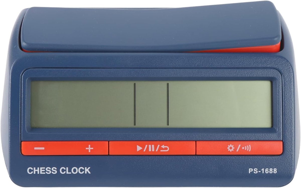 Digitale Schaakklok - Spel Timer - Competitie Spelen - Groot Leesbaar Scherm - 19 x 11 x 7 cm - Zwart