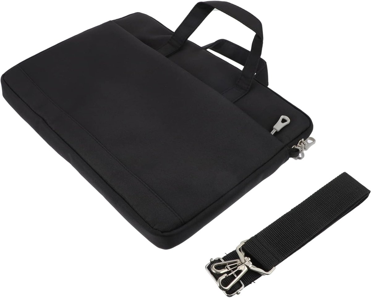 Laptop Tas - Notebook Draagtas - Veilig Vervoer - Waterafstotend Oxford - 37x27x3.5cm - Zwart