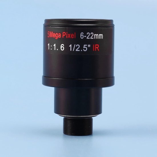 Beveiligingscamera Lens - Varifocale Lens - Scherpe Beelden - 5 Megapixel Resolutie - 6-22 mm — afbeelding 3