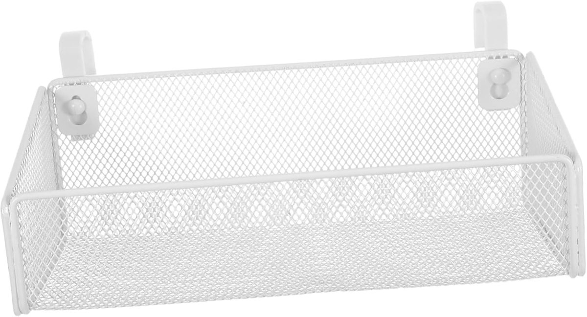Hangmandje - Opbergmand - Naast het bed - Stevig ijzer - 265x12x9 cm - Wit