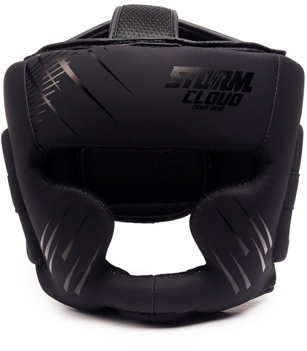 StormCloud StarFall Serie - Bokshelm - Zwart - L/XL - Ergonomische Pasvorm