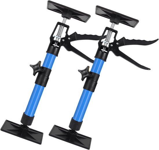Produktbild von 2 Stück Teleskopstützen Für Die Montage – Verstellbar 30–59 Cm, Aus Legiertem Stahl, Tragkraft 40 Kg, Für Schränke, Regale Und Deckenmontage