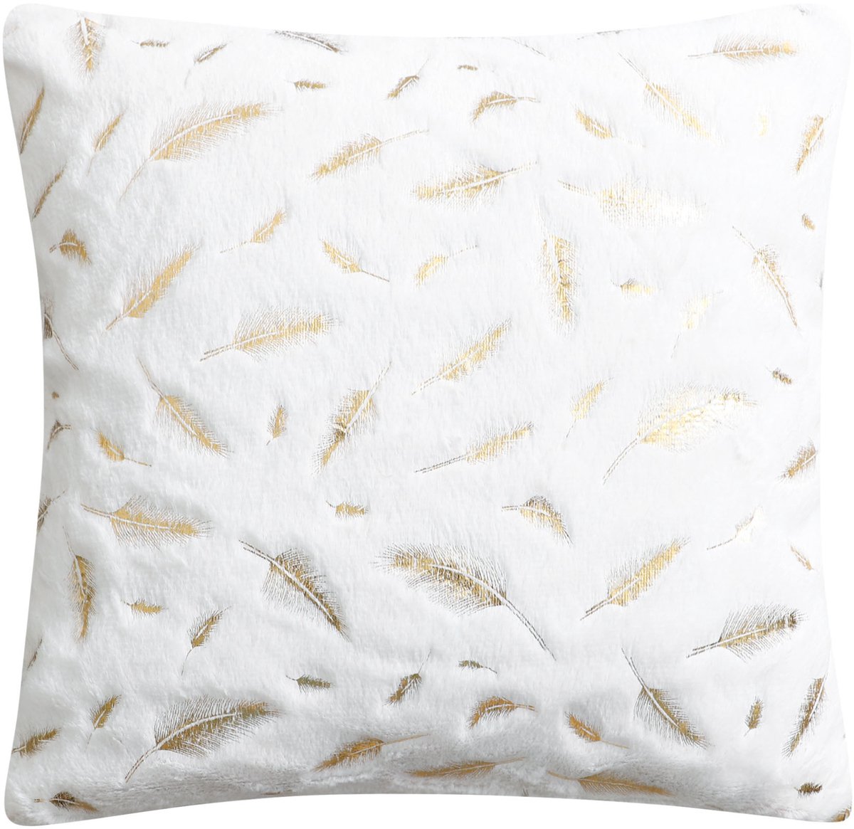 Meble odNowa - Decoratieve Kussenhoes - Witte Veren - 40x40cm - Wasbaar