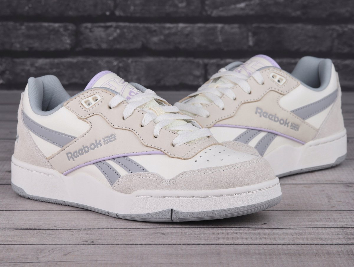 Reebok BB 4000 Series Dames Sportschoenen Leren Bovenlaag Met Veters Wielokolorowy